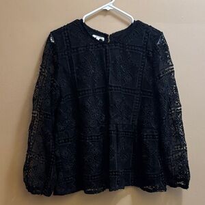 Maurices Black Lace Blouse